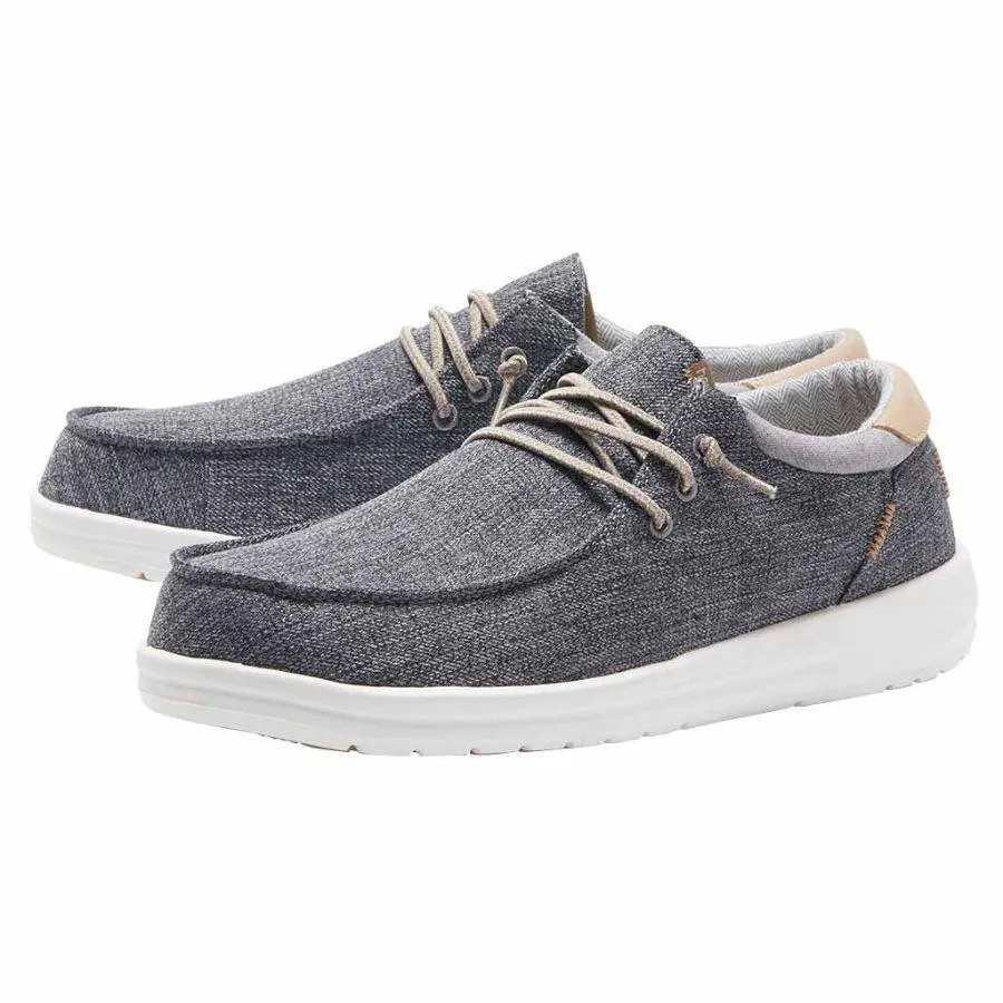 Hey Dude Mens Paul Slip On Shoes- Chambray Moonrock