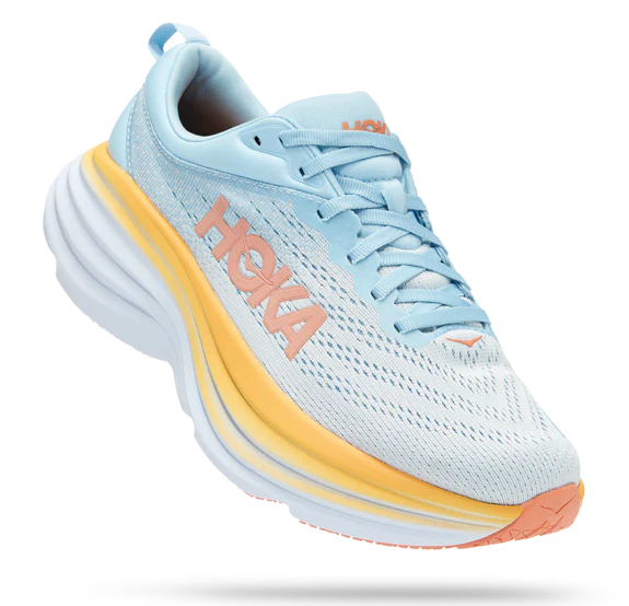 Hoka Womens Bondi 8 Athletic Shoes- Summer Song/Country Air