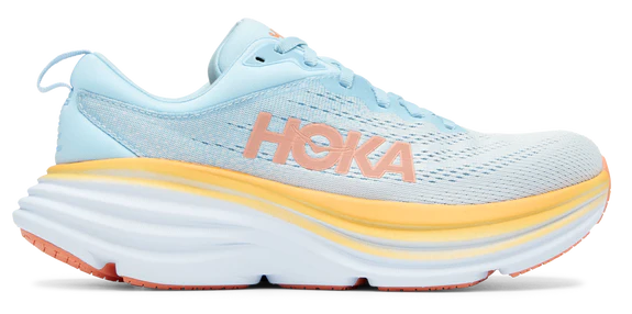 Hoka Womens Bondi 8 Athletic Shoes- Summer Song/Country Air