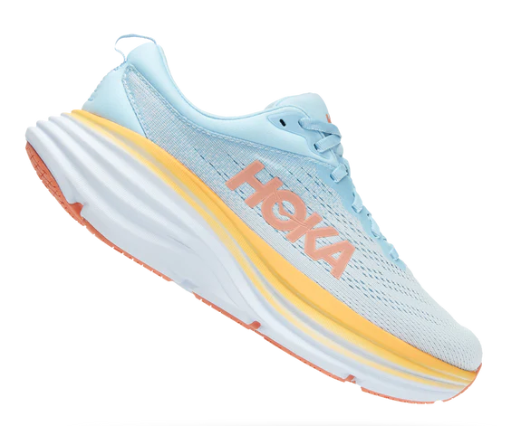 Hoka Womens Bondi 8 Athletic Shoes- Summer Song/Country Air