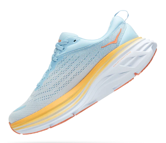 Hoka Womens Bondi 8 Athletic Shoes- Summer Song/Country Air