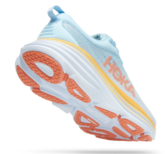 Hoka Womens Bondi 8 Athletic Shoes- Summer Song/Country Air