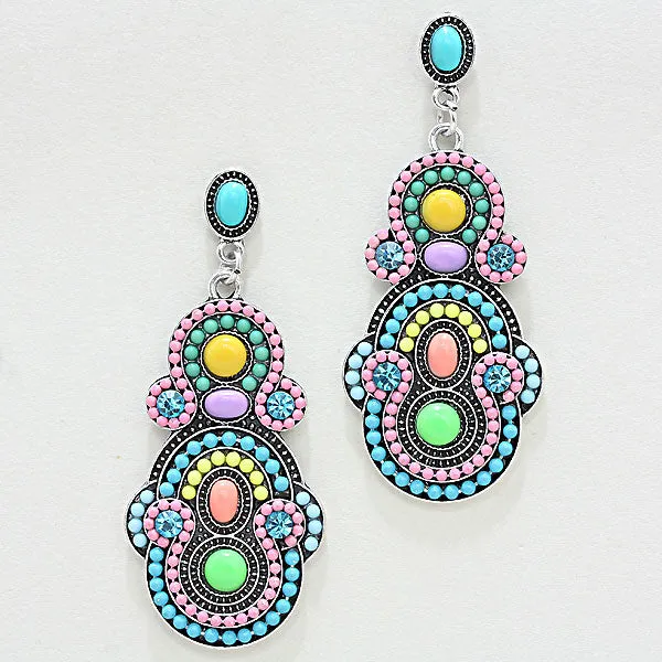 iLLASPARKZ Intricate Resin Bead Earrings