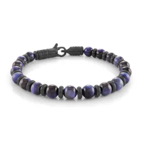 Italgem Zani Blue Tiger Eye Bead Bracelet BB-345