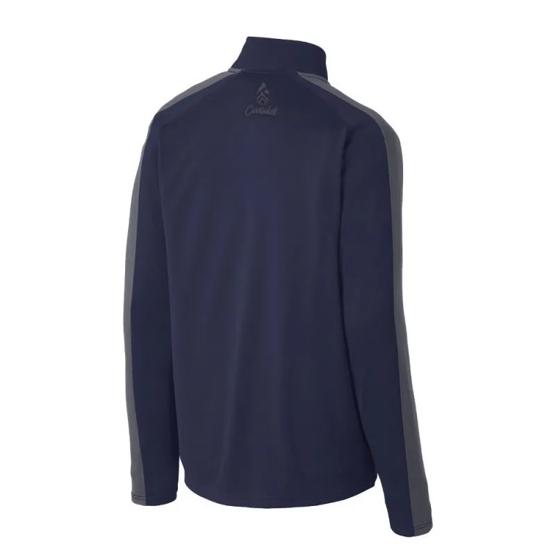 Jason Sterner Flash CoolWick Bowling 1/4-Zip Pullover Navy Black