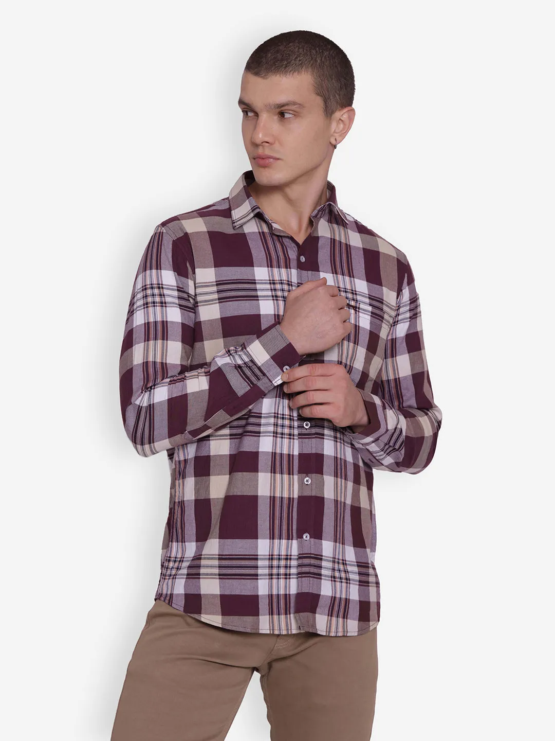 JUMP USA Men Cotton Casual Shirts