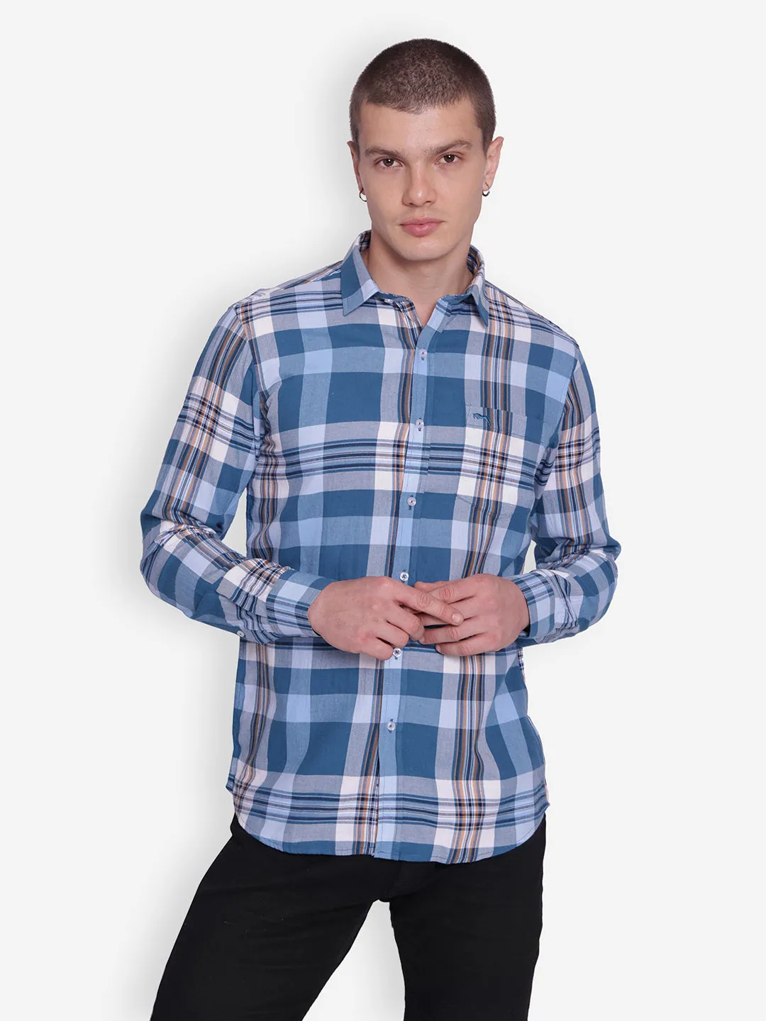 JUMP USA Men Cotton Casual Shirts