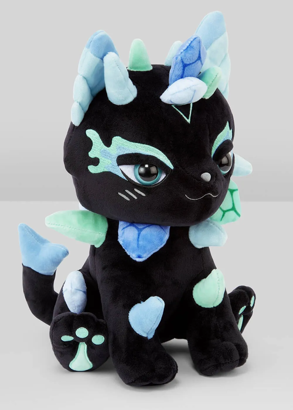 Killstar Kreeptures Element Cats: Water Plush Black