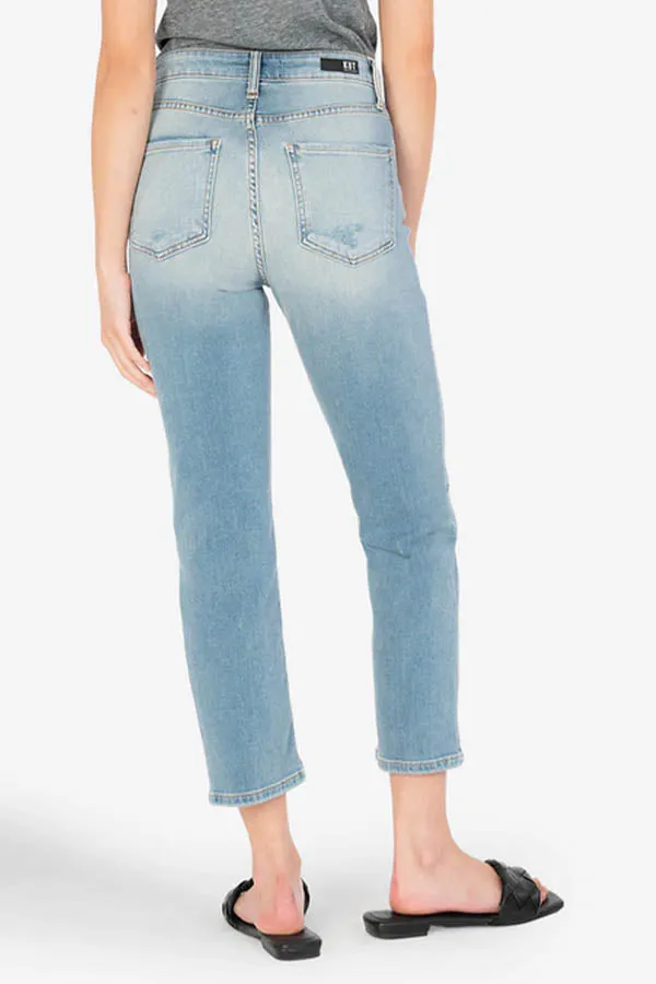 KUT Elizabeth High Rise Cropped Straight Jeans