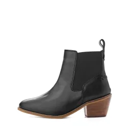 LADIES GS PIPPA BLACK HEELED CHELSEA BOOT