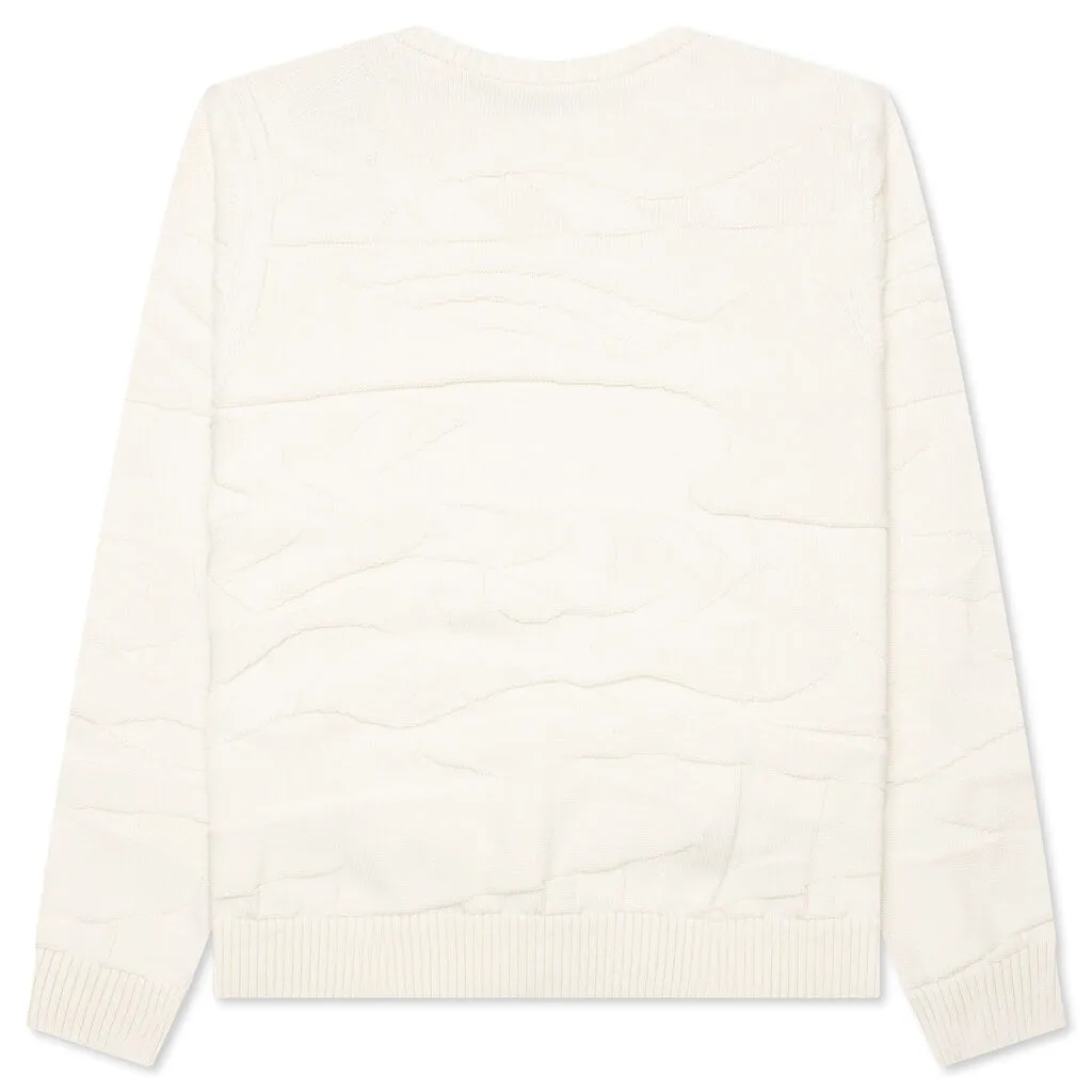 Landscaped Knitted Pullover - Off White