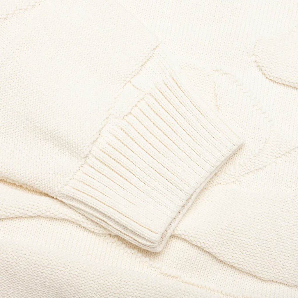 Landscaped Knitted Pullover - Off White