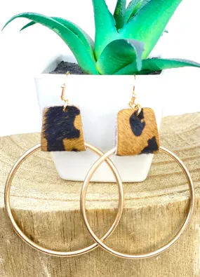 Leather Loop Earring