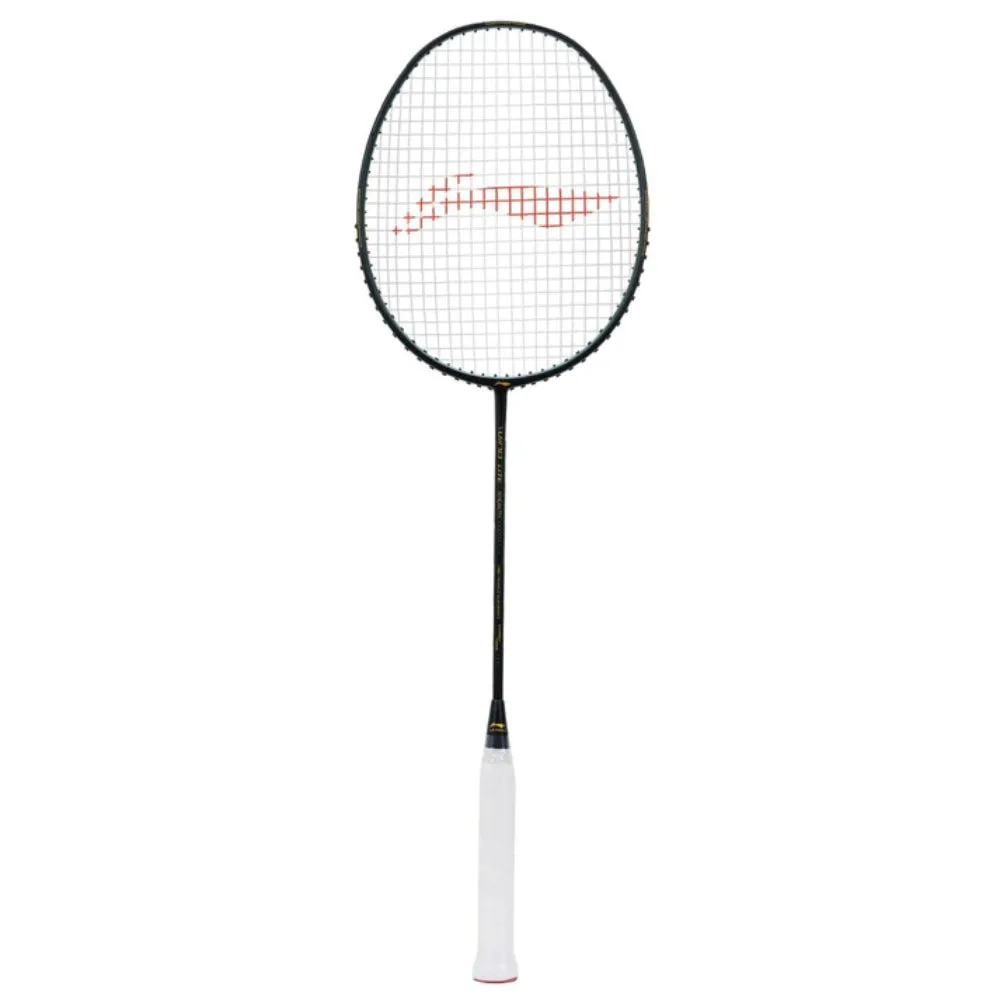 Li-Ning Wind Lite Stealth Strung Badminton Racquet (Black/Green)