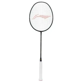 Li-Ning Wind Lite Stealth Strung Badminton Racquet (Black/Green)