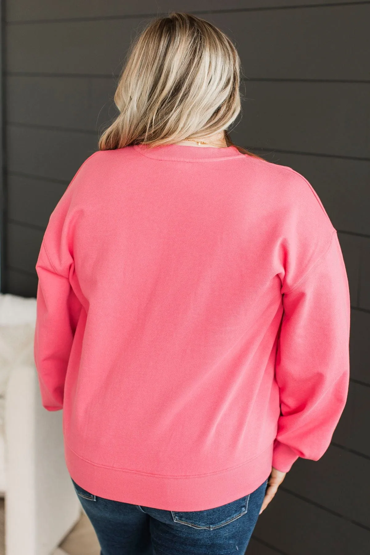 Local Crew Neck Pullover- Pink