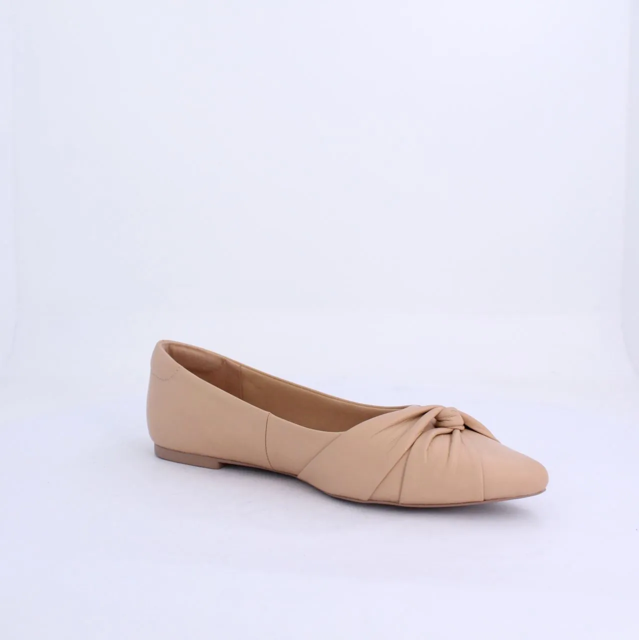 LUCYY PUMP FLAT LEATHER - NUDE