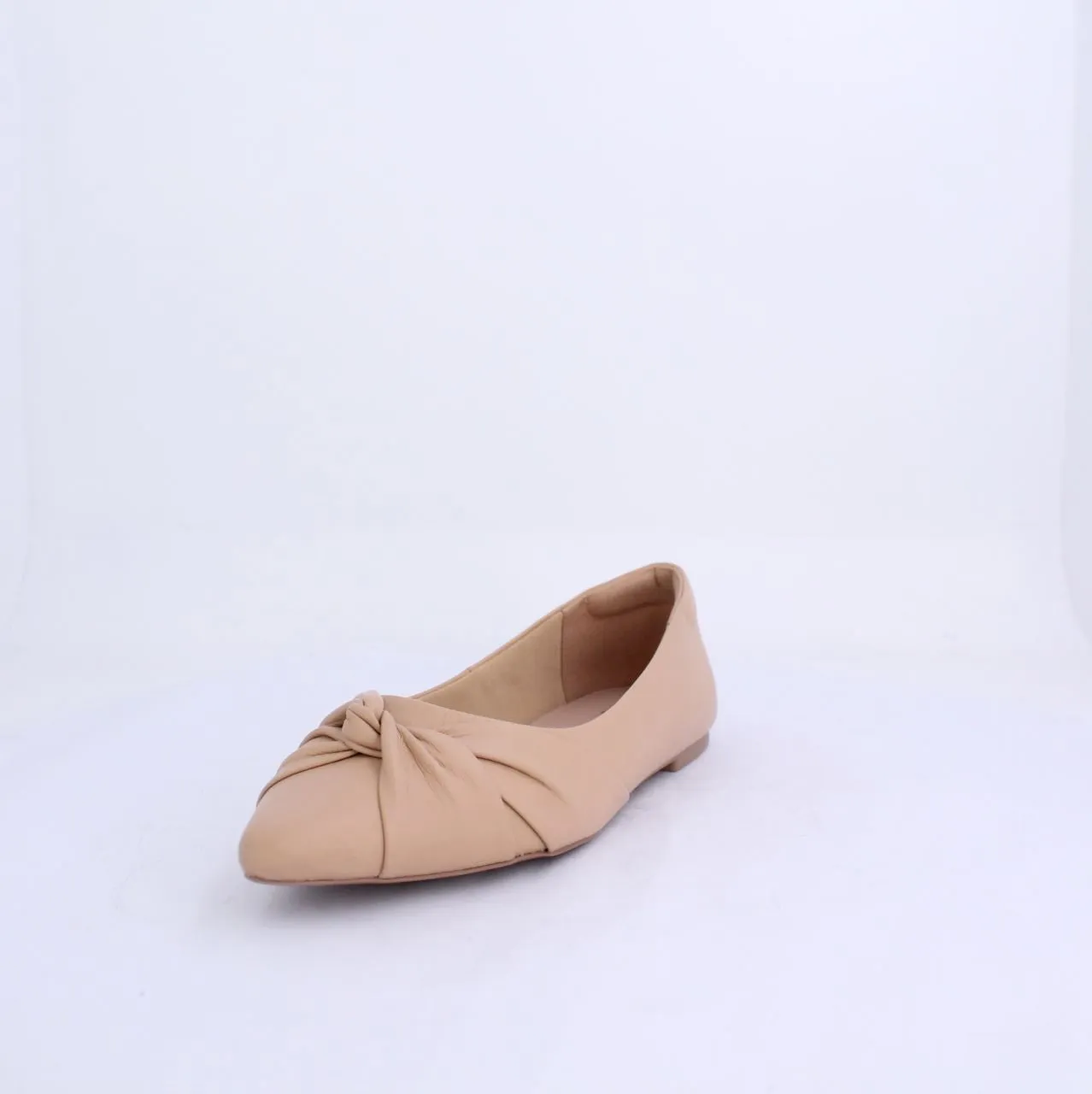 LUCYY PUMP FLAT LEATHER - NUDE