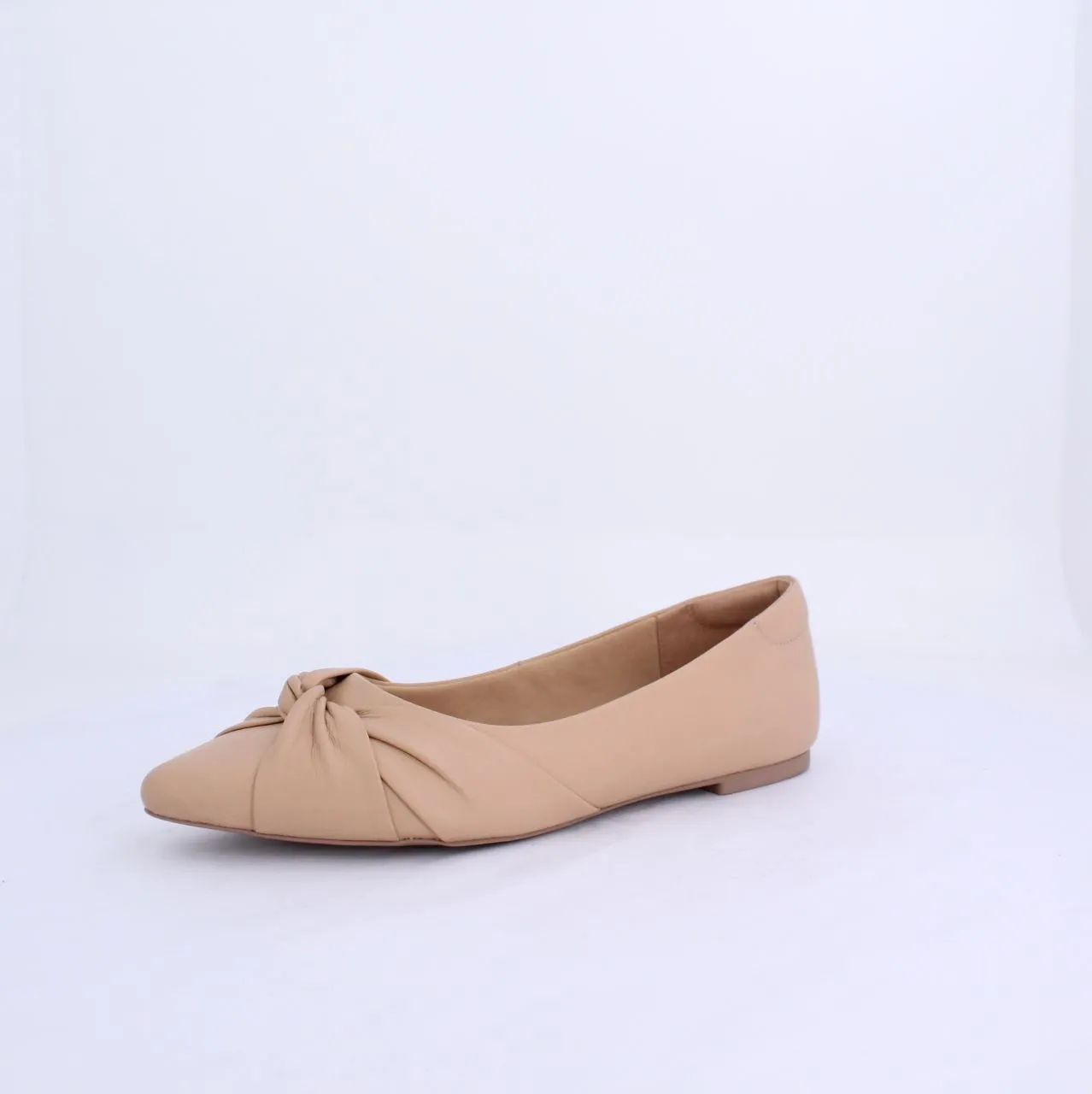 LUCYY PUMP FLAT LEATHER - NUDE