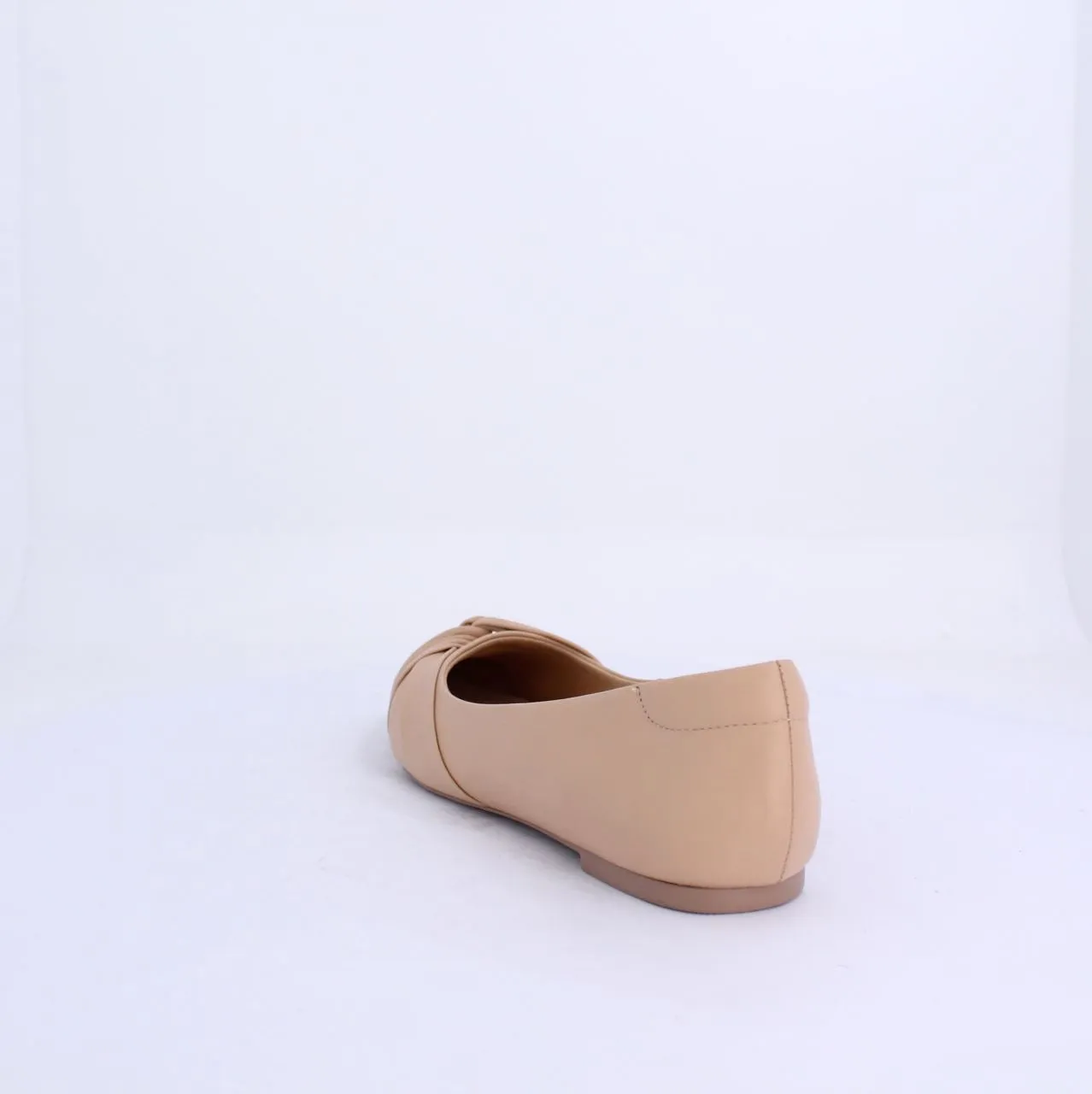 LUCYY PUMP FLAT LEATHER - NUDE