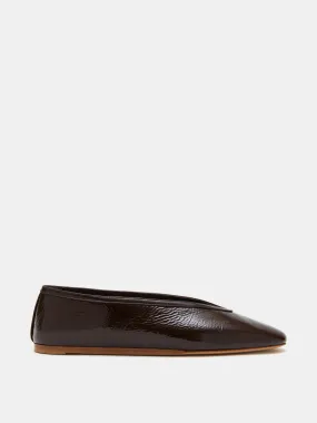 Luna Slipper / Chocolate Patent Leather