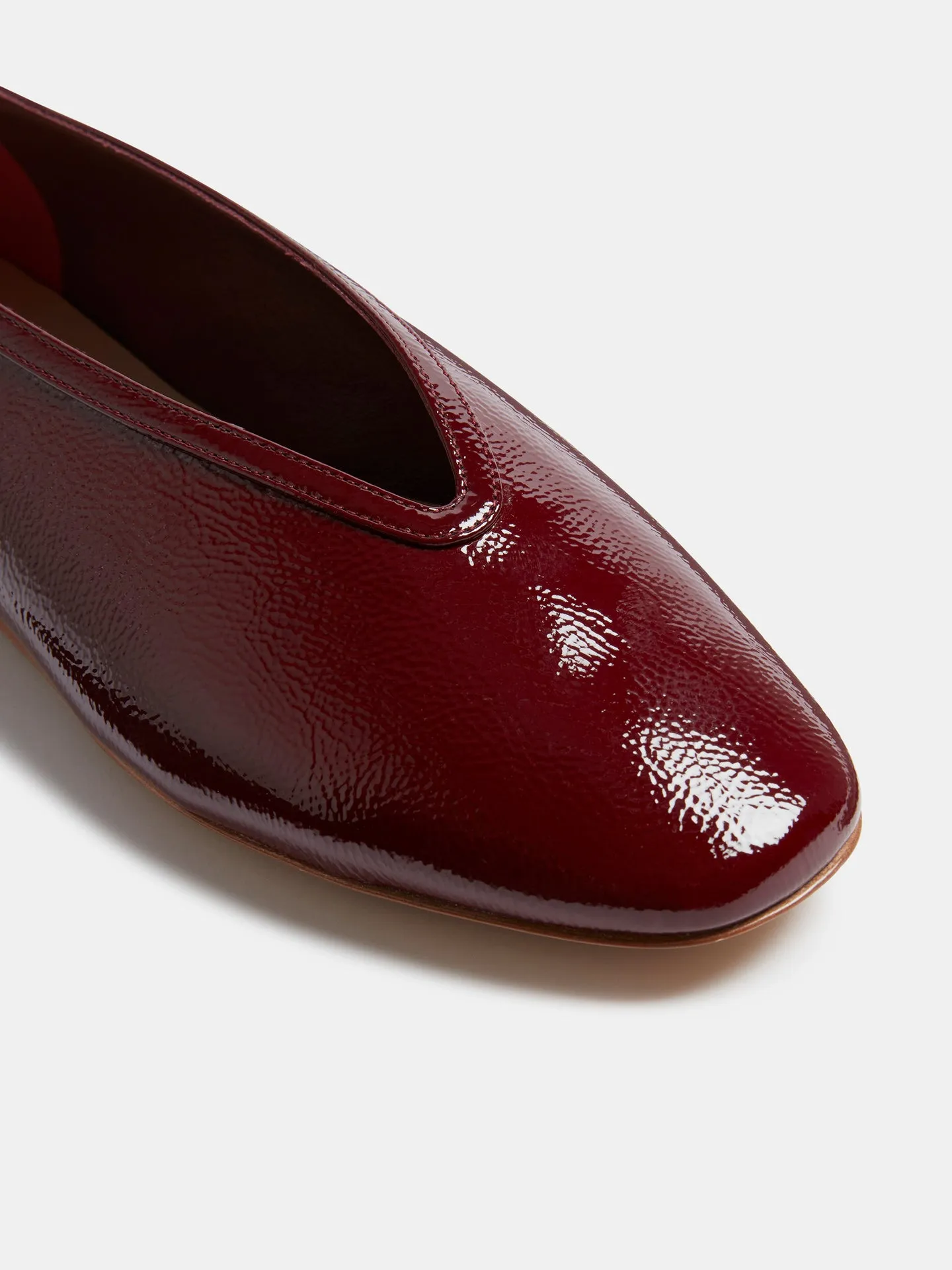 Luna Slipper / Oxblood Patent Leather