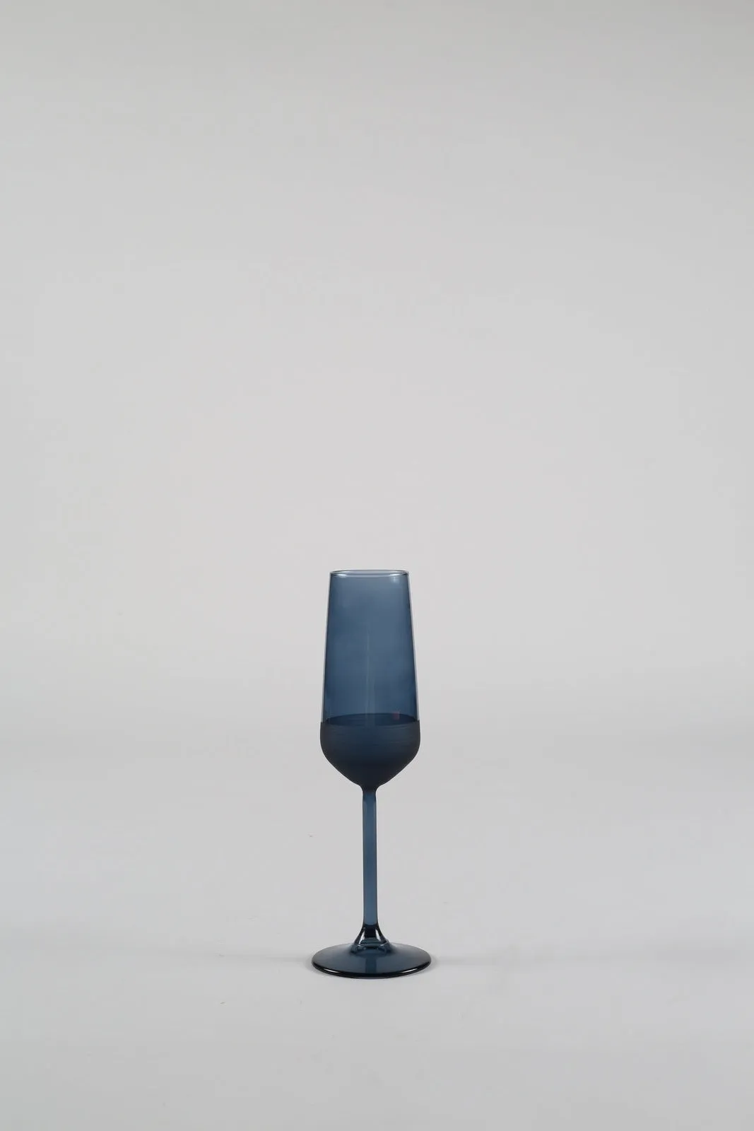 Matt Champagne Glass Set Of 6 - Blue