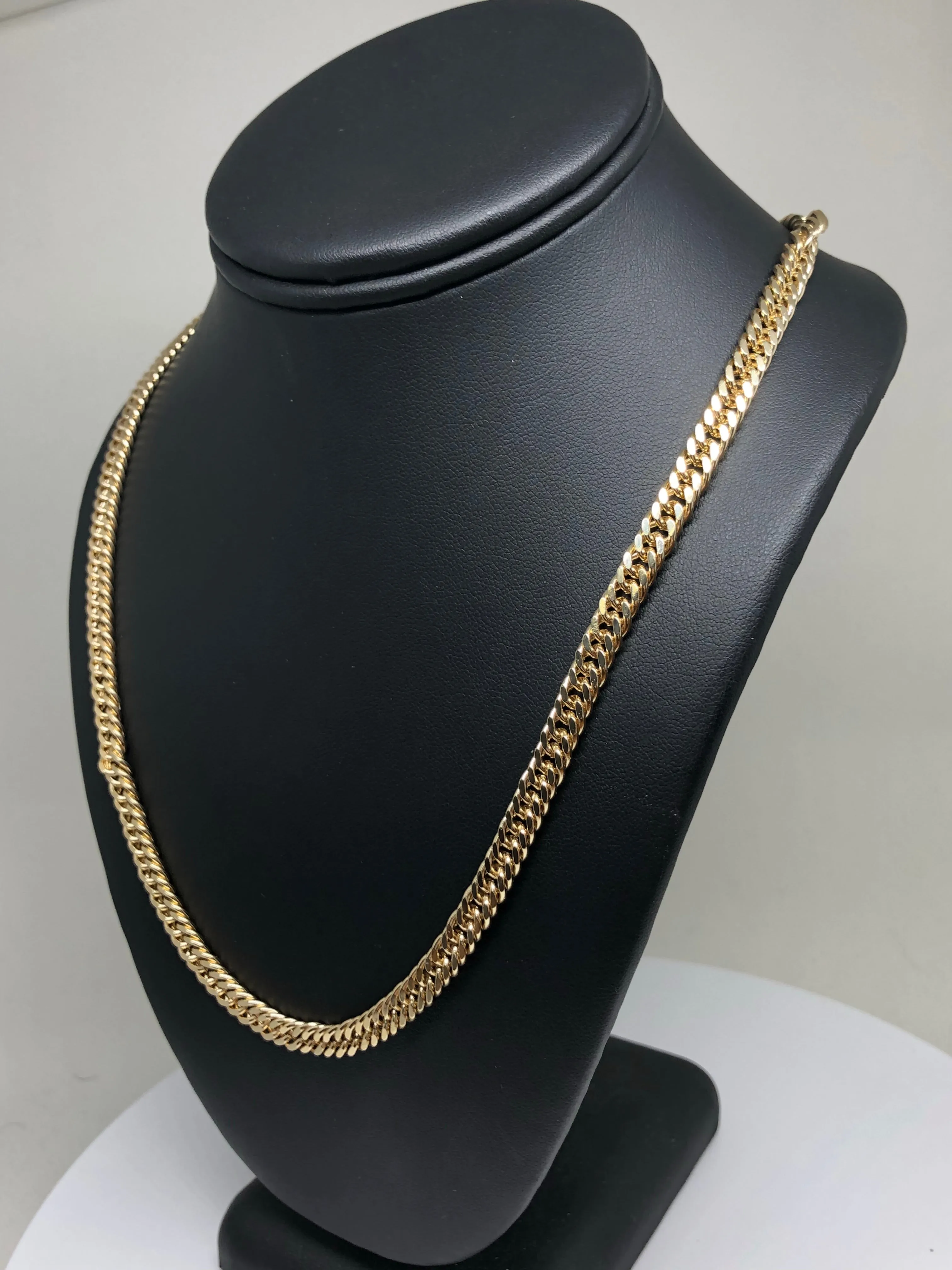 Men's Large Hip Hop 30 Inch Cuban Link Chain Gold Plated 6mm Width