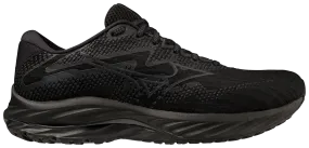 Mizuno Wave Rider 27 (2E Width) - Black/Ebony/Black  (Mens)