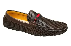 MOCASSINI UOMO CASUAL ELEGANTI MARRONE TESTA DI MORO SCARPE CALZATURE da 40 a 44