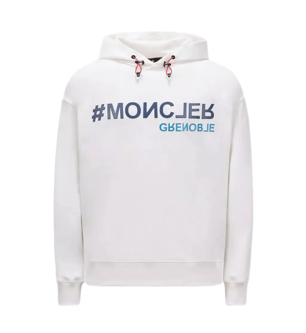 Moncler Grenoble - Sweat à capuche white à logo