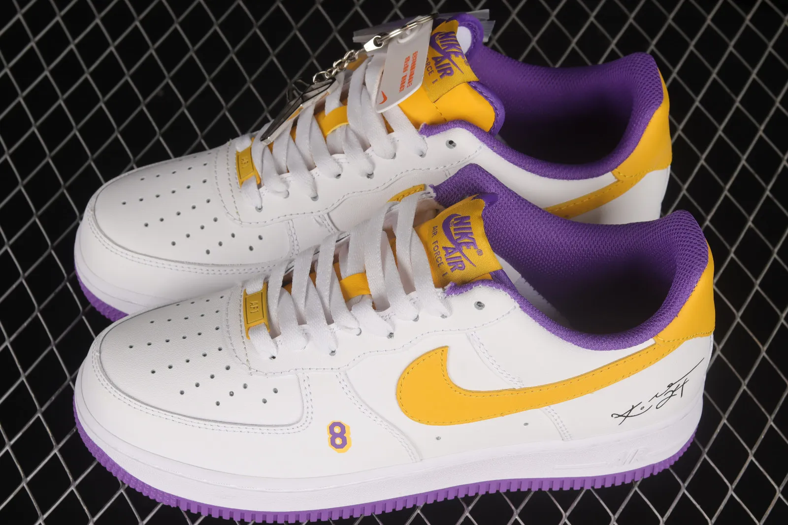 Nike Air Force 1 07 Low Kobe White Purple Yellow DC8865-022