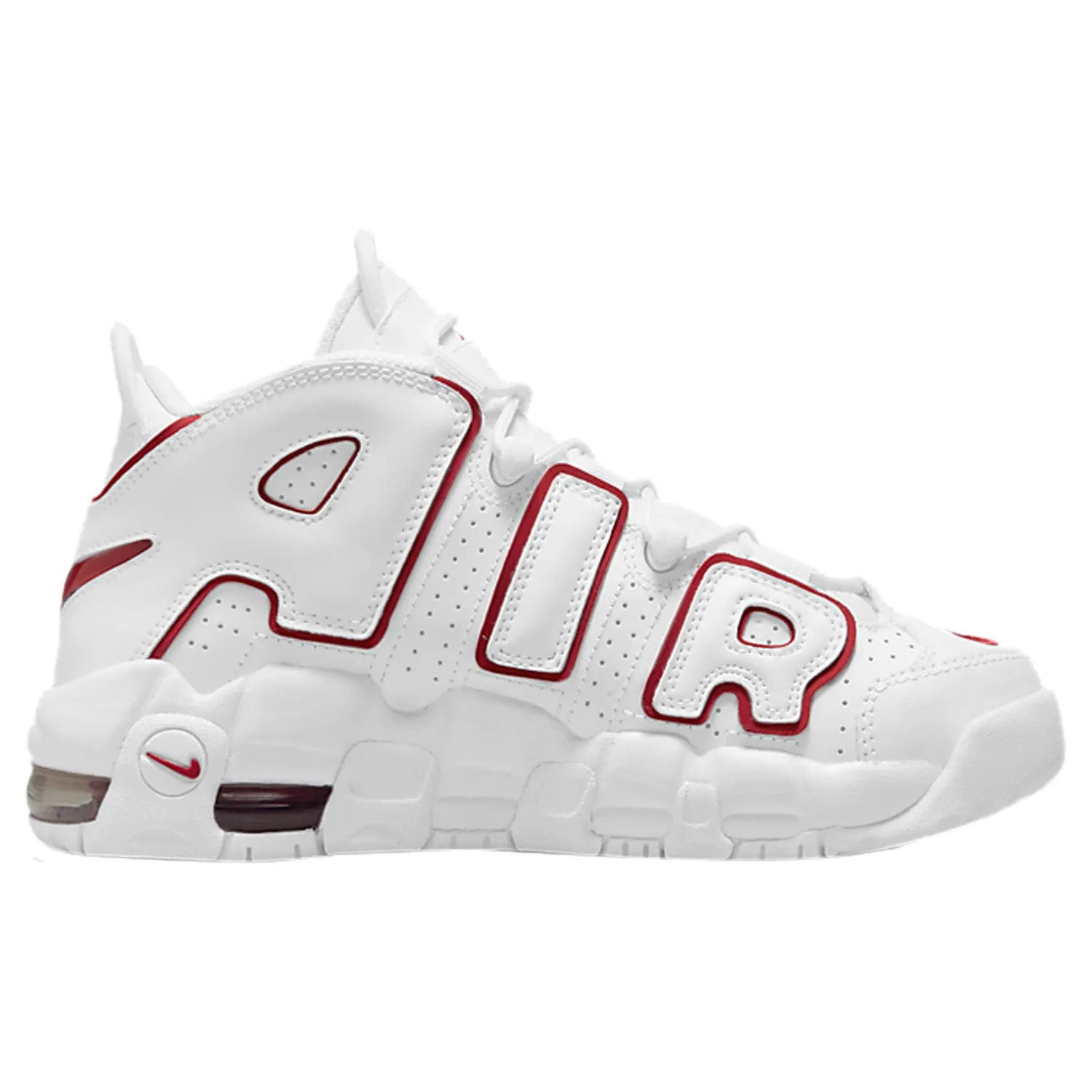 Nike Air More Uptempo White Varsity Red Outline (2018/2021) (GS)