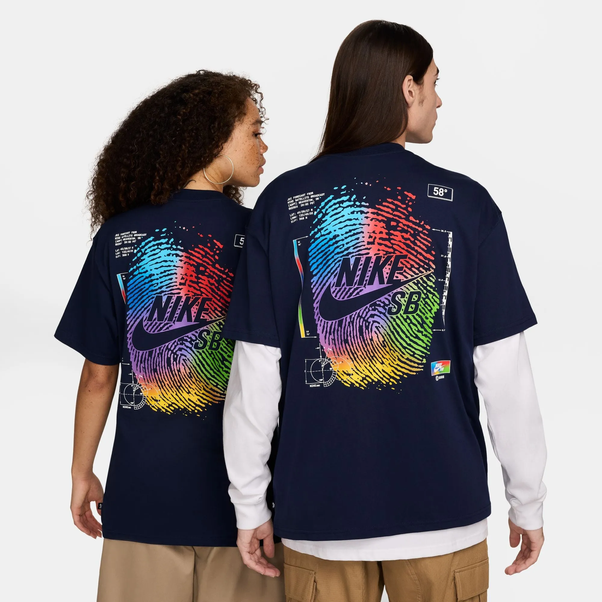 Nike SB Thumbprint Tee Midnight Navy