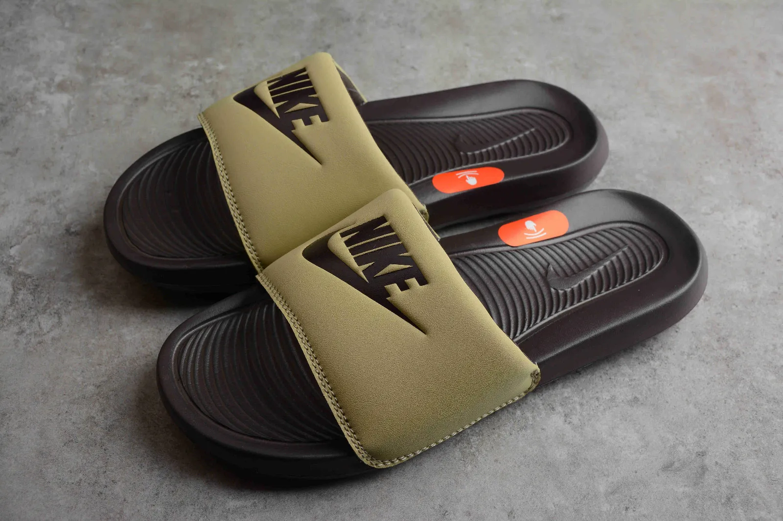 Nike Victori One Slide Print Olive Green Black CN9687-701