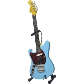 NIRVANA - KURT COBAIN - FENDER MUSTANG SONIC BLUE MINI GUITAR