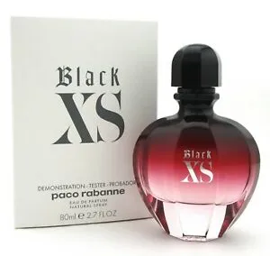 Paco Rabanne Black XS EDP 2.7 oz 80 ml Women TESTER in white box