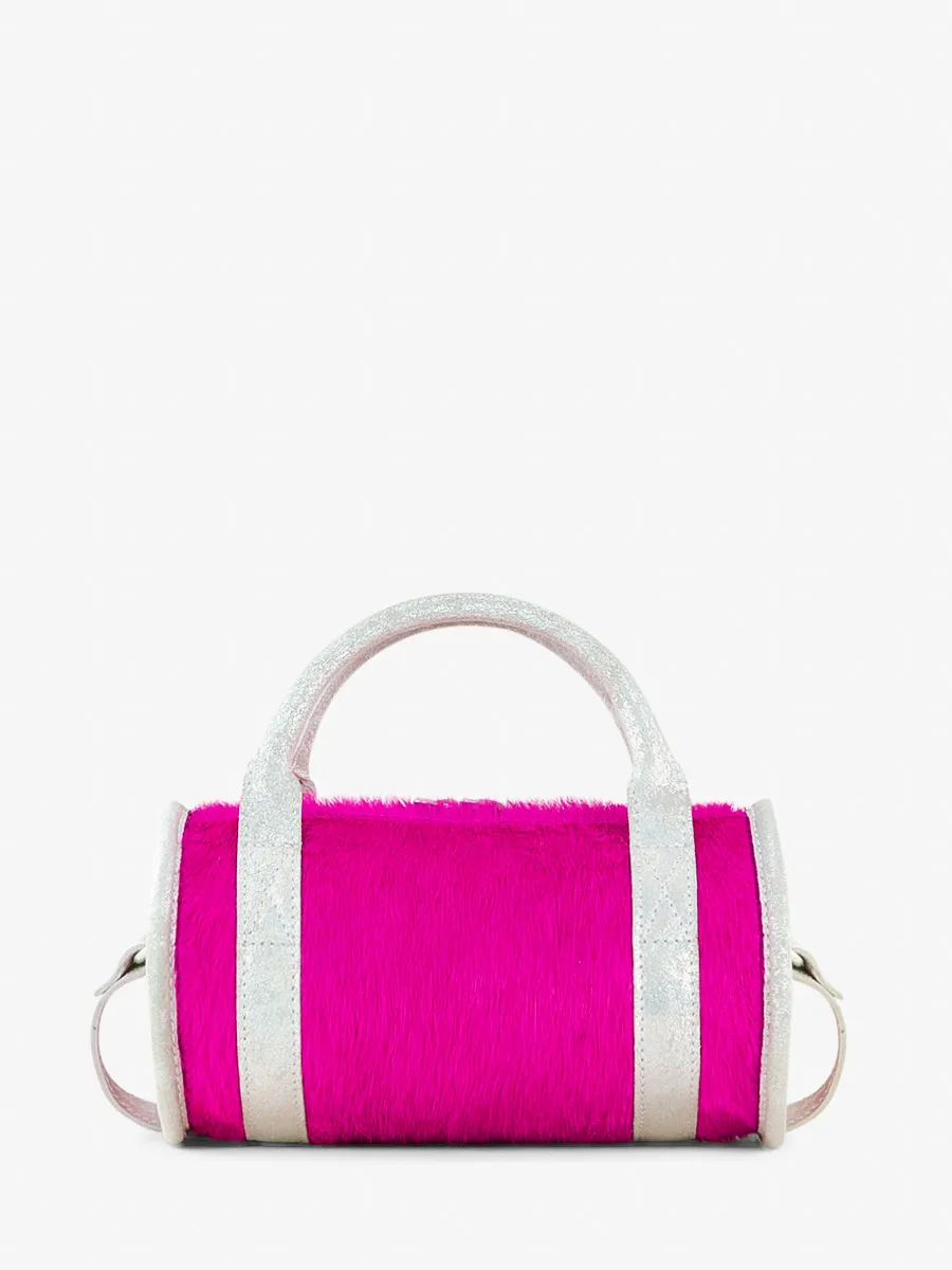 Pink Leather Bowling Bag Women - Charlie Créature Acid Pink | PAUL MARIUS