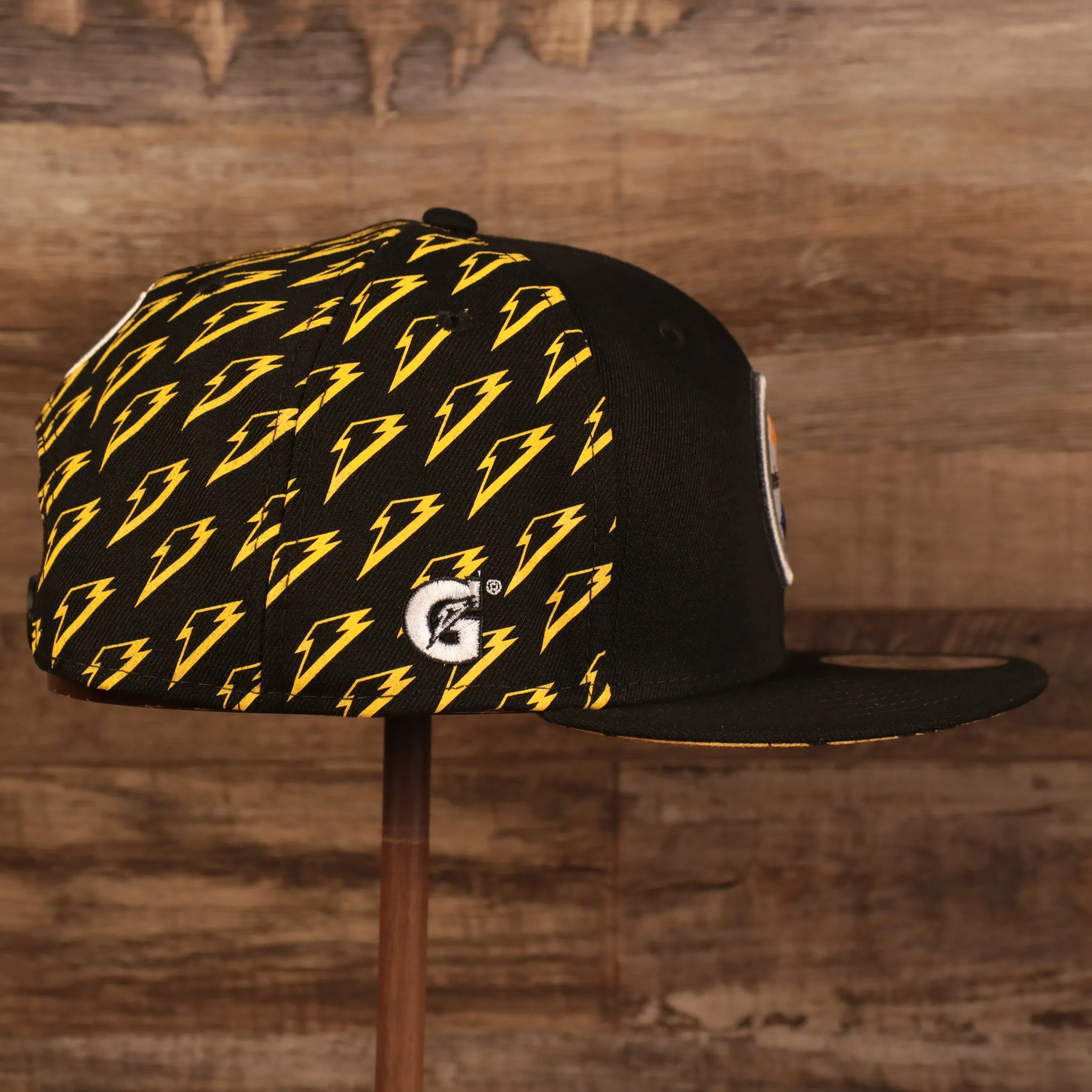 Pittsburgh Steelers x Gatorade Black 9Fifty Yellow Bottom Snapback