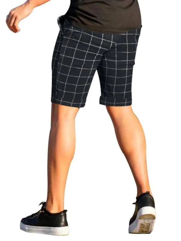 Plaid Casual Men Shorts