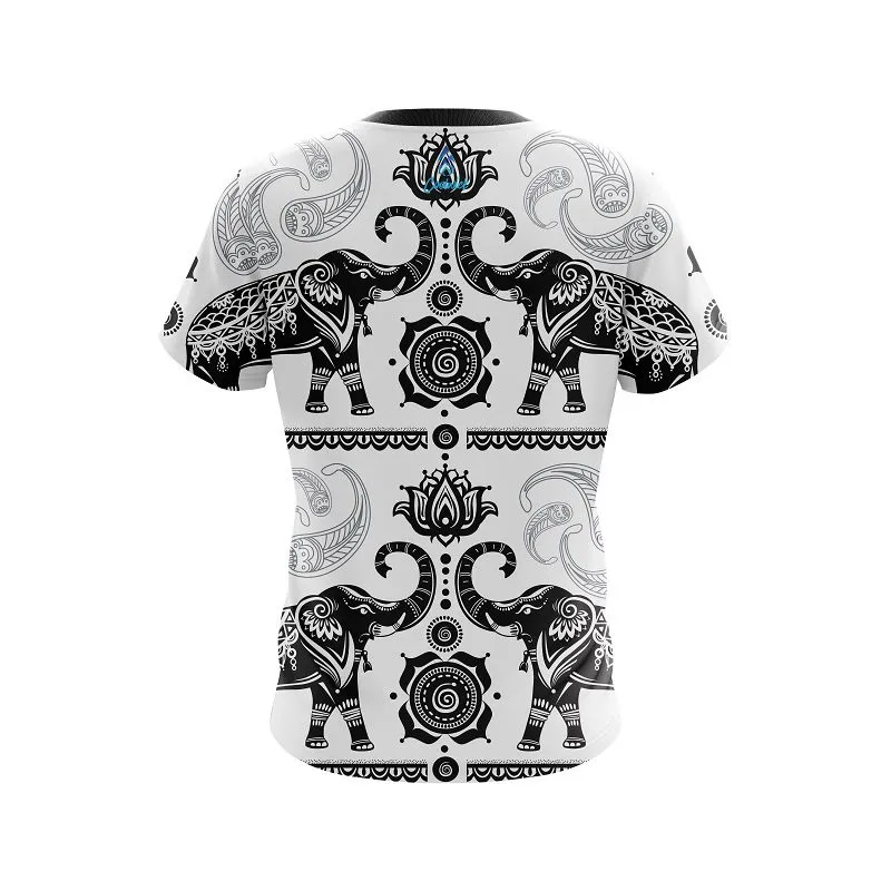 Plain Tribal Elephants CoolWick Bowling Jersey