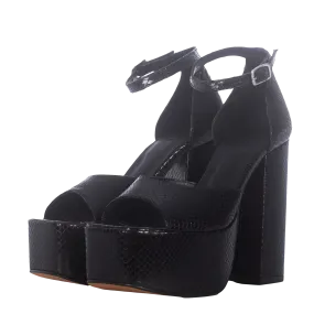 PLATFORM HEELED SANDALS