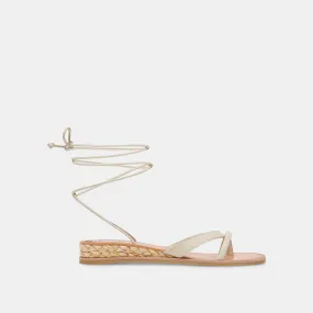 PRAX SANDALS IVORY LEATHER– Dolce Vita 6884989403202