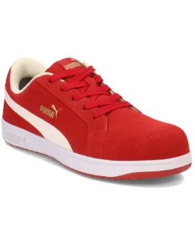 Product Name:  Puma Safety Women's Icon Suede Low EH Safety Toe Work Shoes - Composite Toe