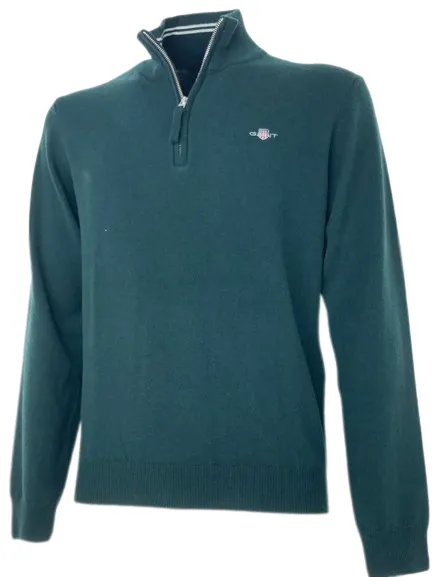 PULLOVER UOMO VERDE 100% LANA