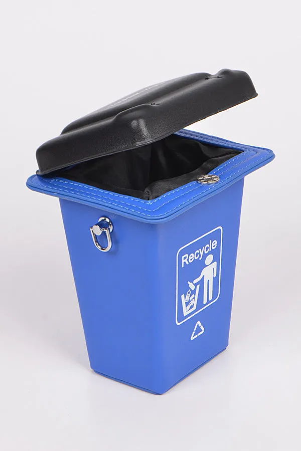 Recycle Trash Can Blue Bag