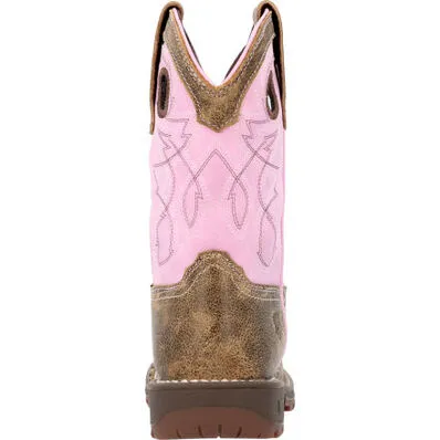 Rocky Big Kid's Legacy 32 Western Boot - Brown/Pink RKW0408Y