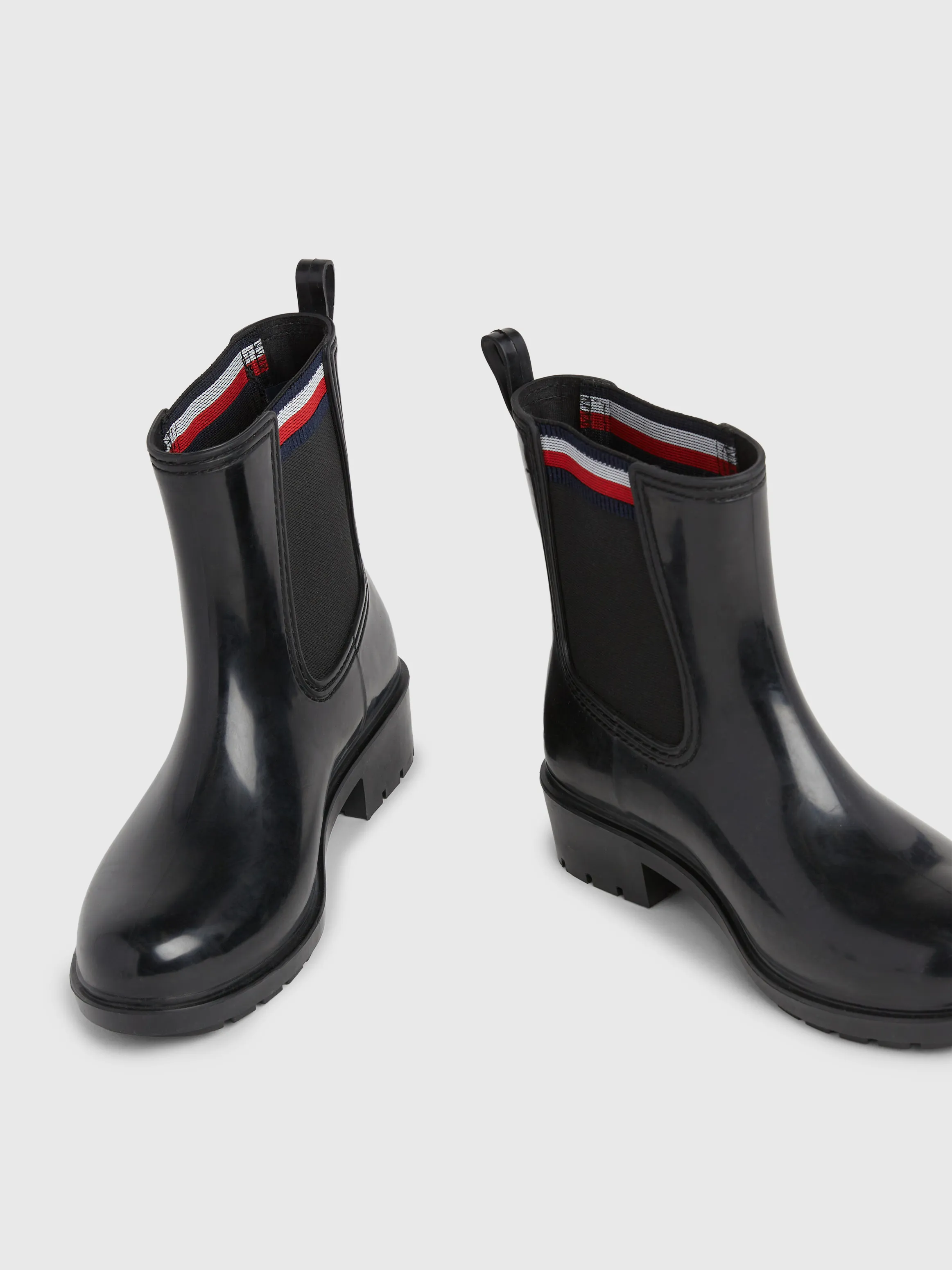 Signature Elastic Cleat Rain Boots | Boots | Tommy Hilfiger