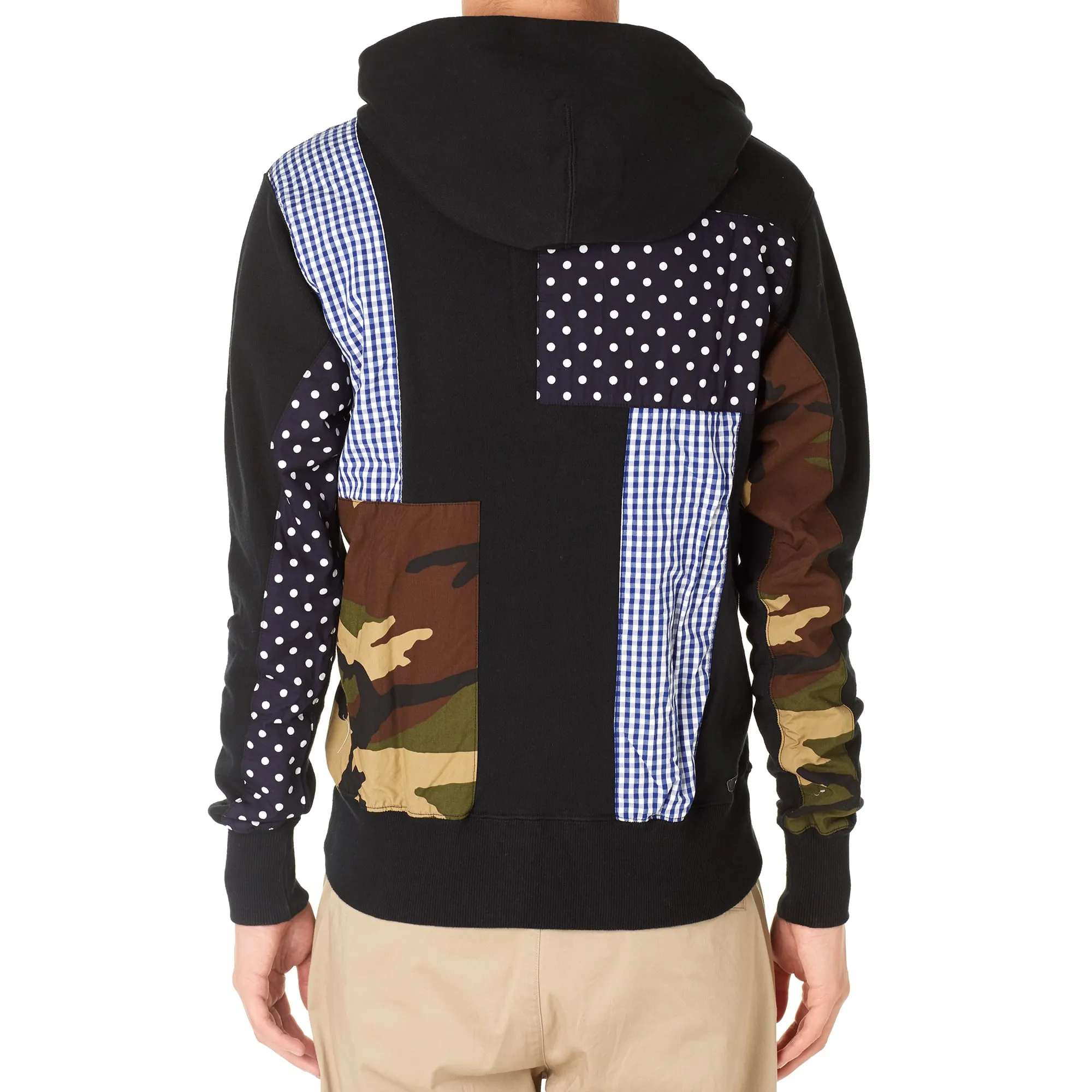 SOPHNET. Multi Mix Pullover ParkaBlack