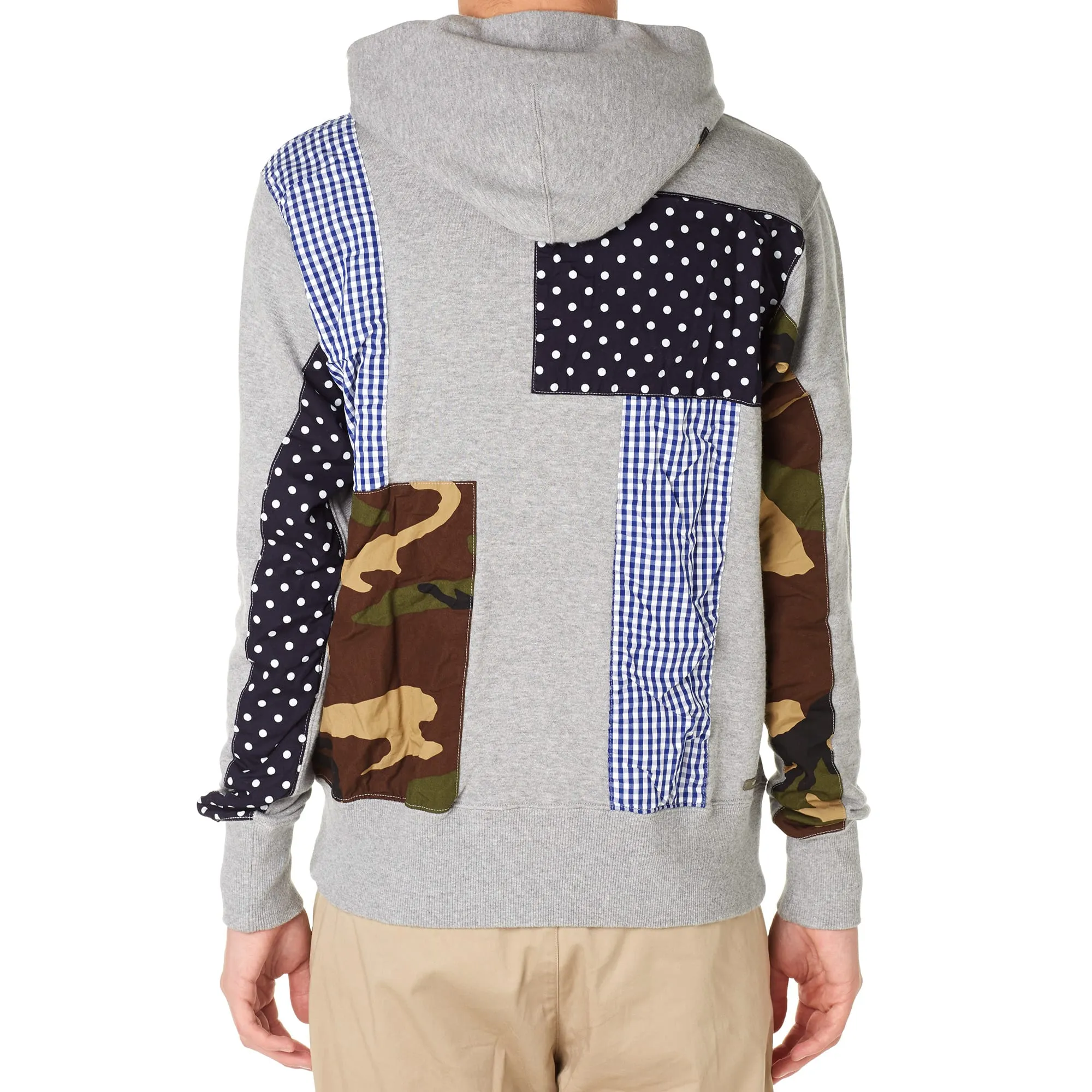 SOPHNET. Multi Mix Pullover ParkaGrey